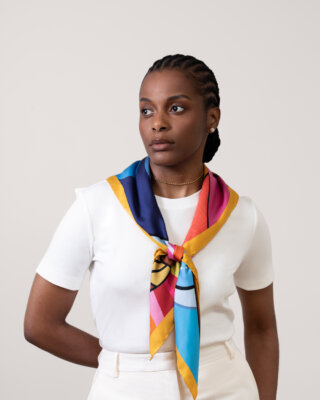 Carré signature 90 – Tresses d’héritage